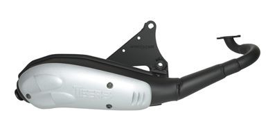 uitlaat Jog/Neo 25km zwart Tecno Merlin